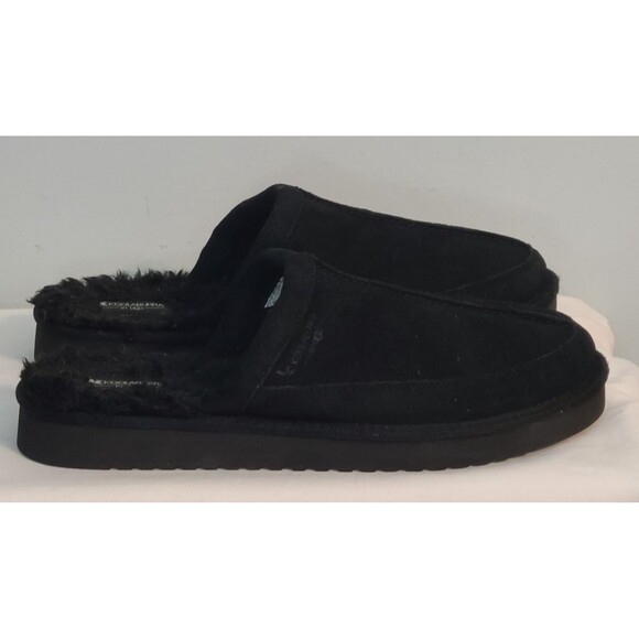 Koolaburra UGG Men 11 Bordon Suede Scuff Slip On Hand Free Slippers Black Casual - Picture 6 of 10